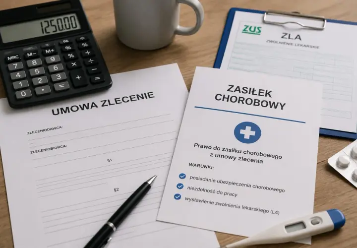 Dokumenty dotyczące umowy zlecenia i zasiłku chorobowego. Wymagane jest dobrowolne ubezpieczenie chorobowe umowa zlecenie.