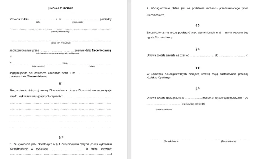 Umowa zlecenie - Wszystko, co musisz wiedzieć w 2026 roku