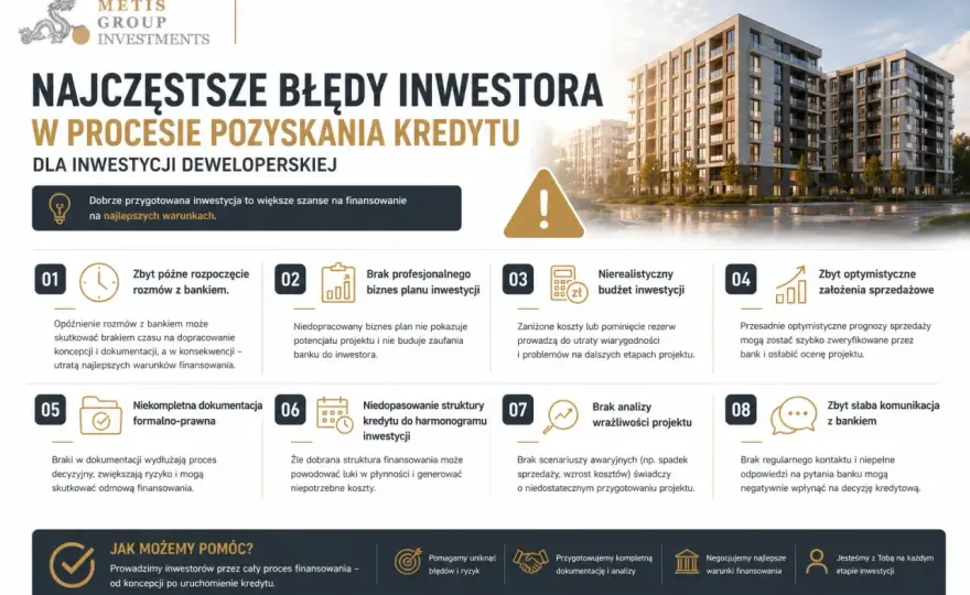 Finansowanie inwestycji deweloperskich - Jak uniknąć błędów?