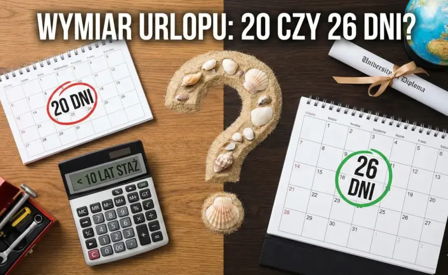 Ile dni urlopu? Oblicz 20 czy 26 dni - Poradnik 2026