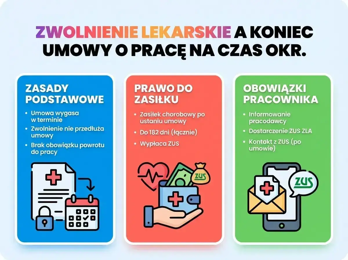 Zwolnienie lekarskie a umowa na czas określony: zasady, prawo do zasiłku i obowiązki pracownika. Czy można zwolnić pracownika na zwolnieniu lekarskim?