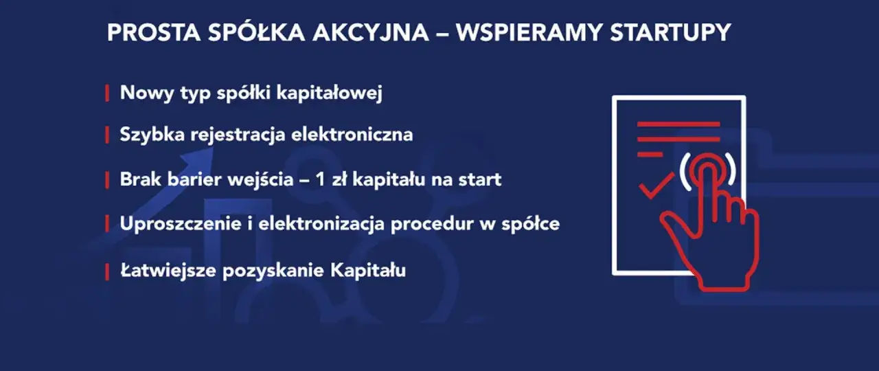 Prosta spółka akcyjna: szybka rejestracja, niski kapitał, łatwiejsze pozyskanie funduszy. Idealna dla startupów.